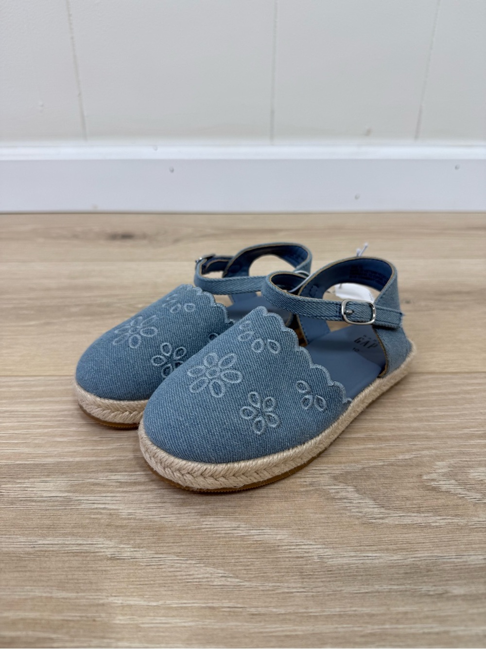 NEW Baby Gap Denim Velcro Sandals